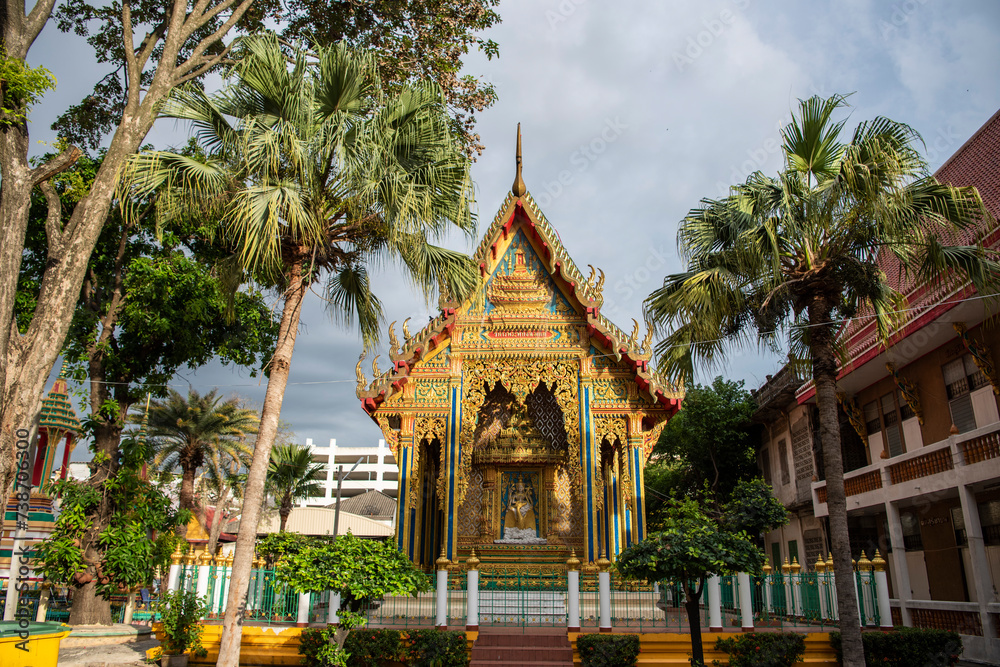 Naklejka premium THAILAND CHONBURI MUEANG WAT SUAN NATEE