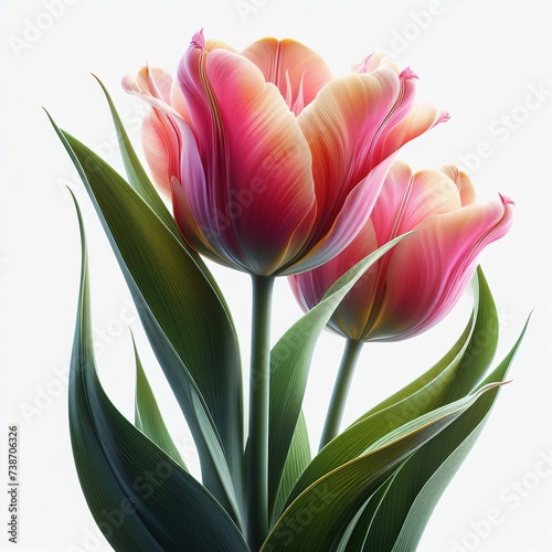 Rose pink tulips