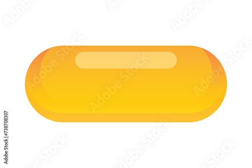 Fish oil supplement capsule vector illustration, gelatin shell, fish oil, omega 3, omega 6, omega 9, vitamin A, vitamin D, vitamin D3, vitamin E, evening primrose oil, borage oil.