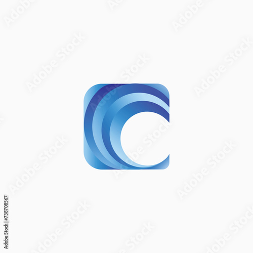 C letter logodesign | C Professional gradient logodesign photo