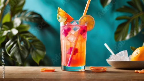 Tropical cocktail for a very hot day