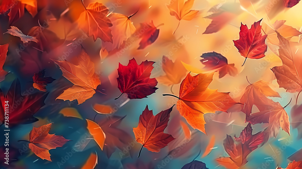 Autumn background with copy space Autumn season changes background