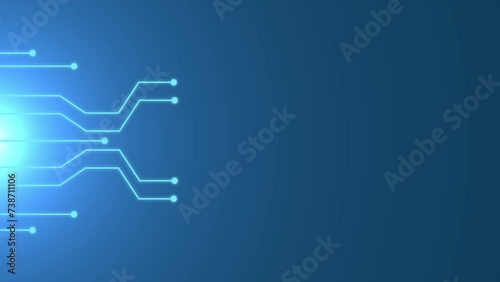 abstract blue background with tecnology lines