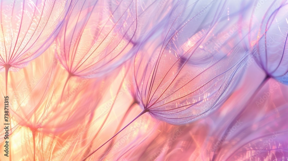 Ethereal Dandelion Seeds Illuminated by Warm Light: A Dreamy Macro Photography Ethereal Dandelion Seeds Illuminated by Warm Light: A Dreamy Macro Photography