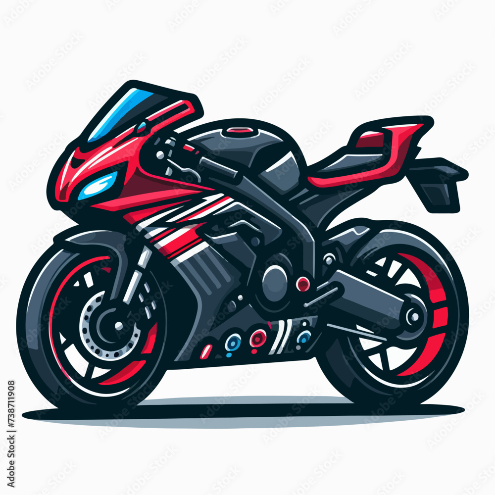 cool sport racing motorcycle cartoon icon illustration cool sport racing motorcycle cartoon icon illustration
