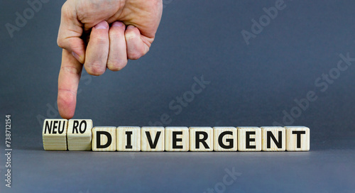 Canvas Print Divergent or neurodivergent symbol