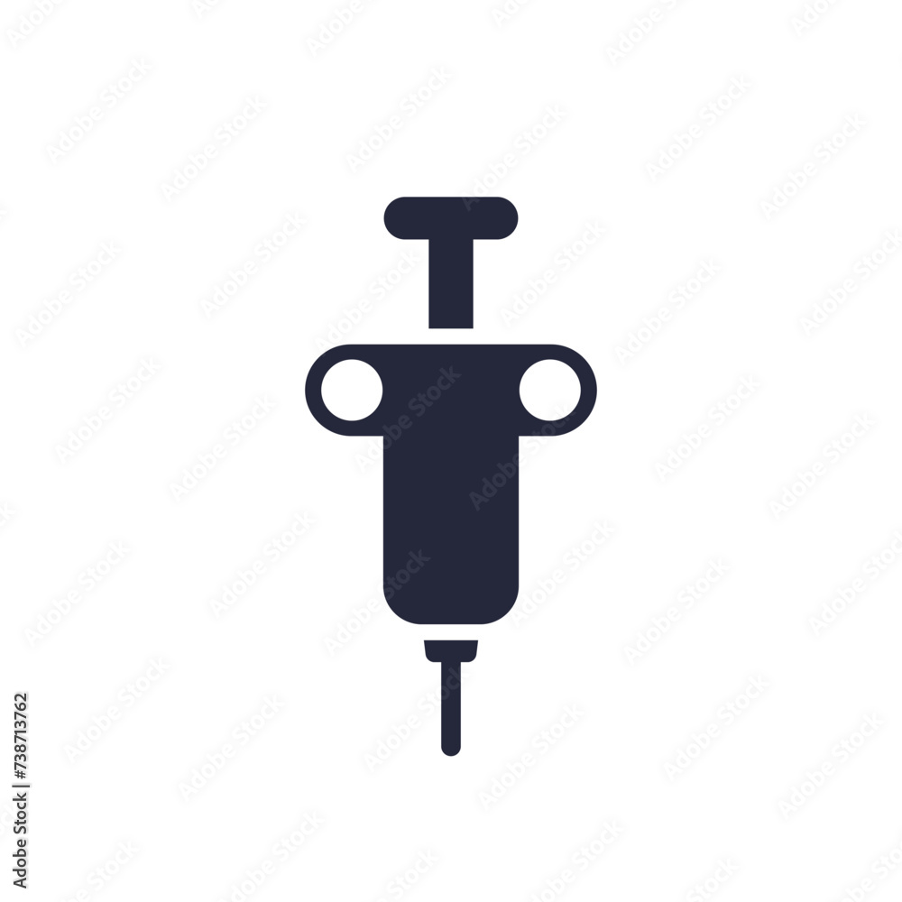 biopsy icon, vector pictogram on white biopsy icon, vector pictogram on white