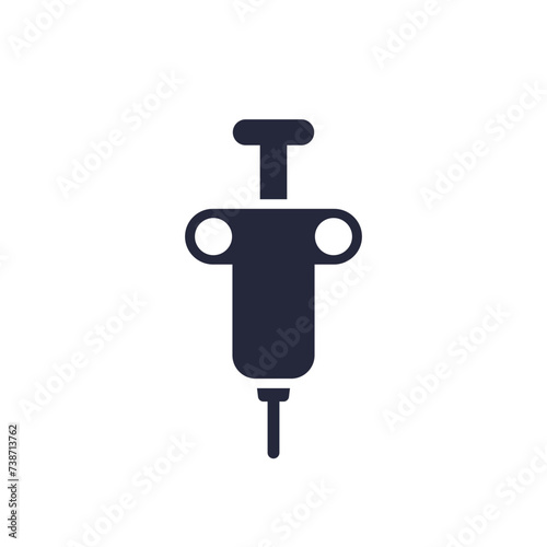 biopsy icon, vector pictogram on white