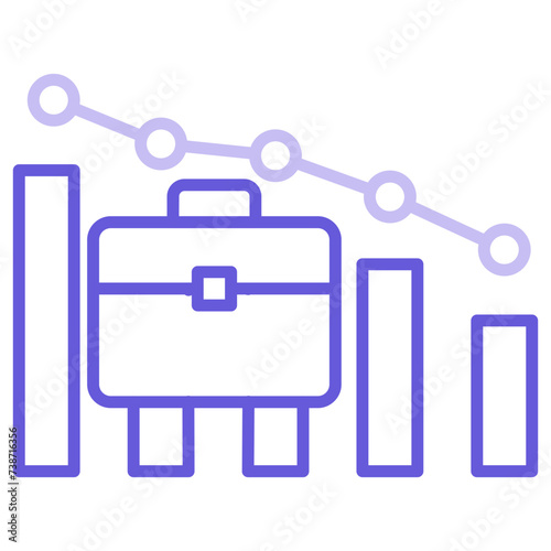 Decline Diagram Icon