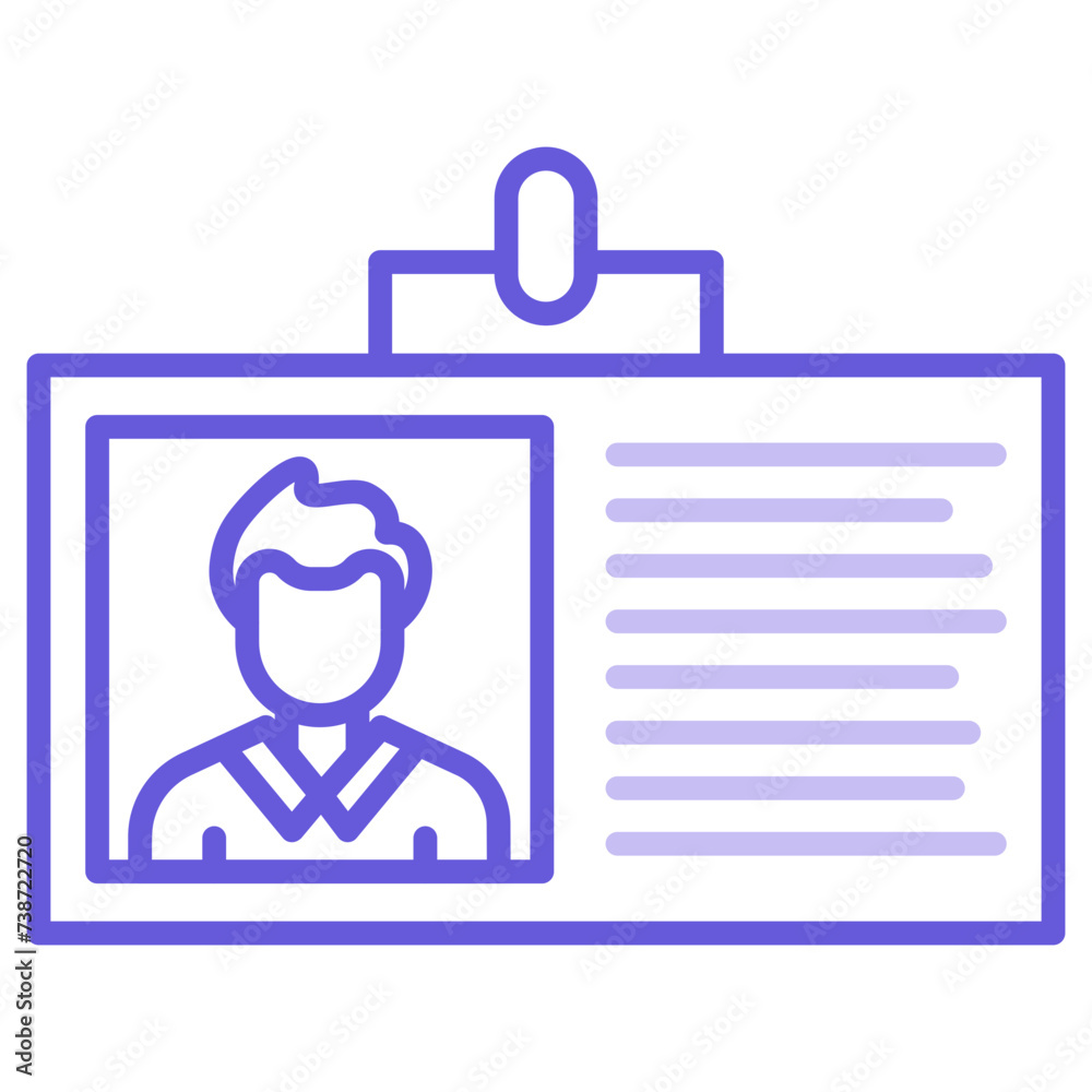 Obraz premium ID Card Icon