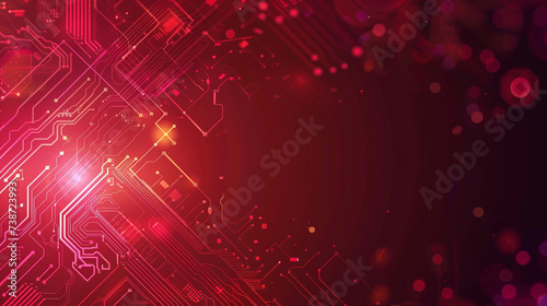 Burgundy color cyber and tech background