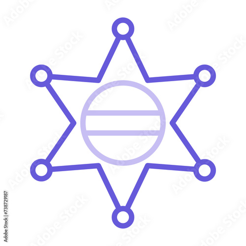 Sheriff Badge Icon