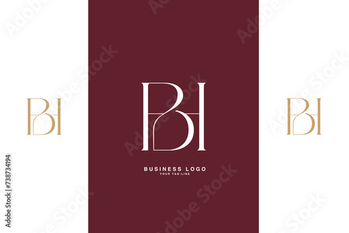 HB, BH, H, B, Abstract Letters Logo Monogram