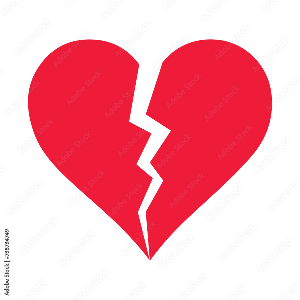 Two parts of broken heart. Valentine heart simbol. Wedding Vector heart sign. Hearts with beautiful decor. Heart vector. Two parts of broken heart. Valentine heart simbol. Wedding Vector heart sign. Hearts with beautiful decor. Heart vector.