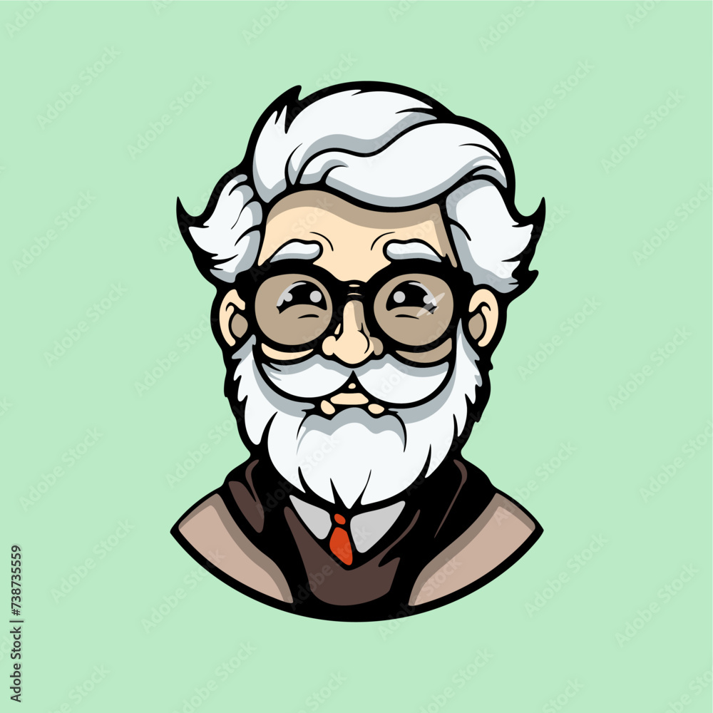the professor icon vector illustration