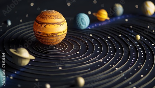 planets in space alignment photo