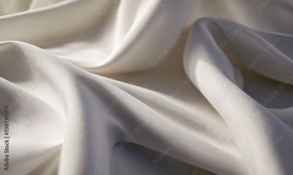 Obraz premium White linen fabric texture