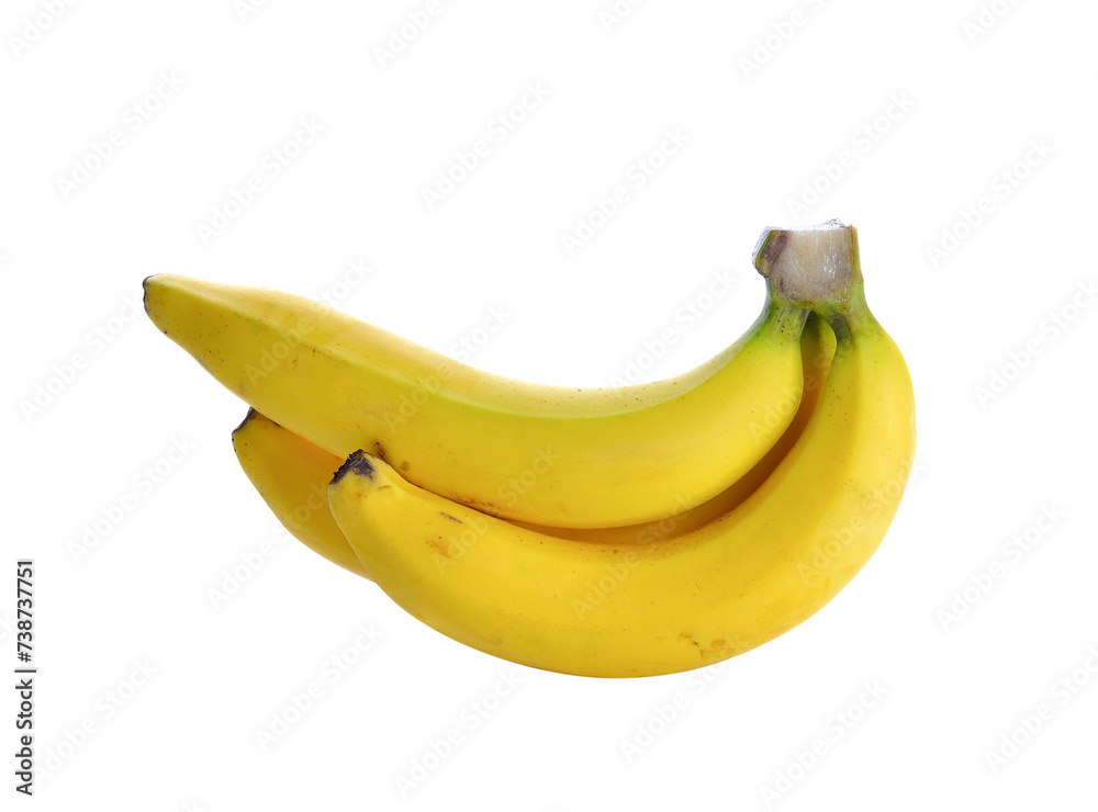 Ripe banana on  transparent png