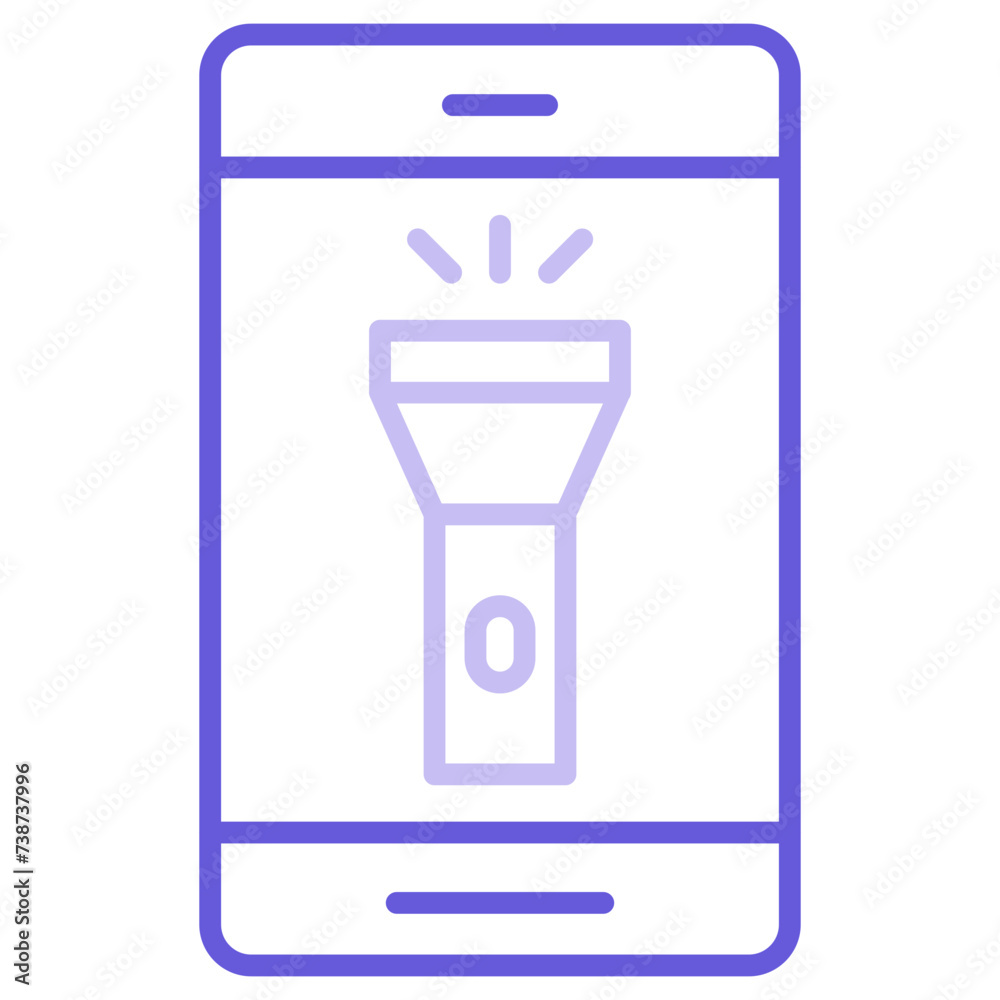Mobile Torch Icon Mobile Torch Icon