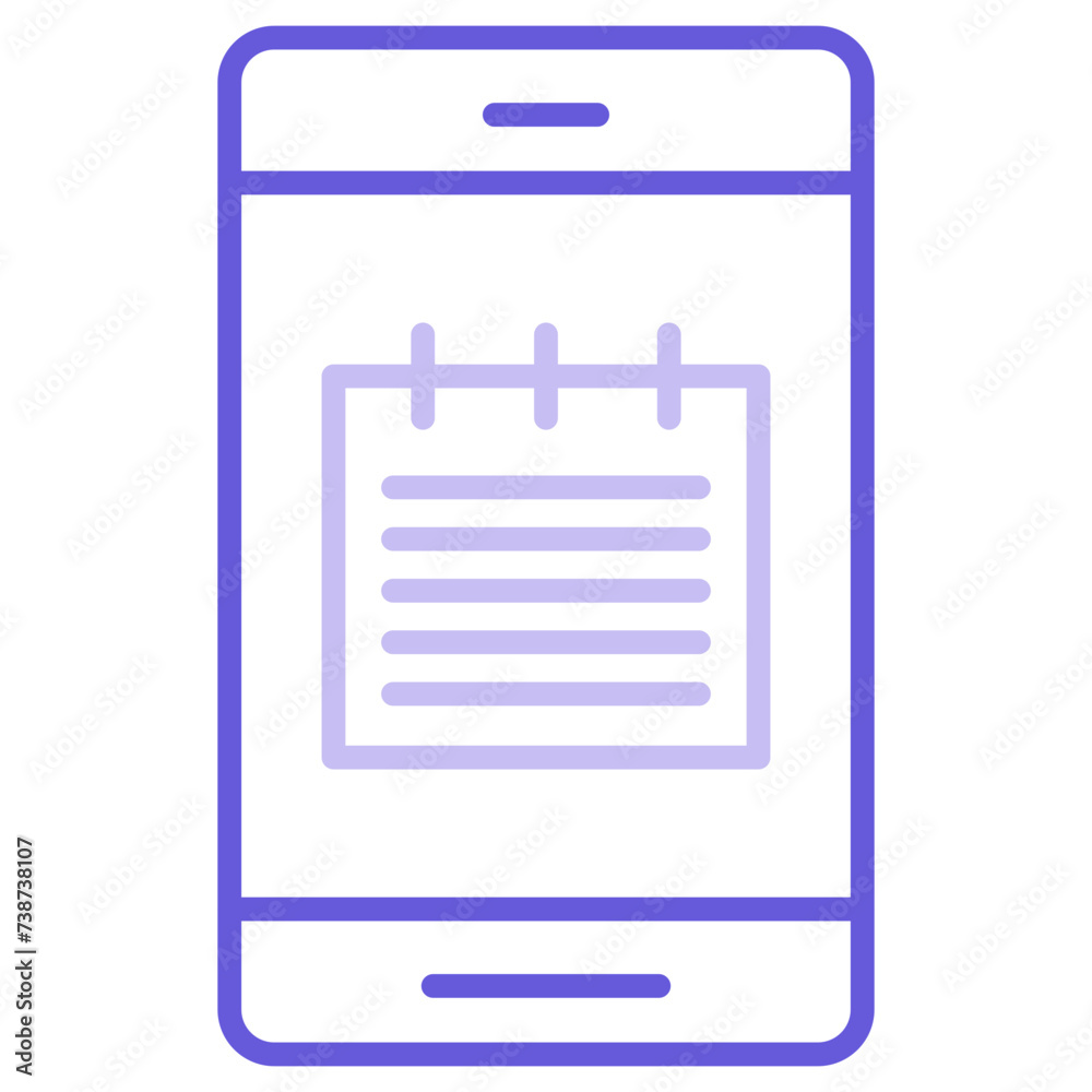 Mobile Note Icon Mobile Note Icon