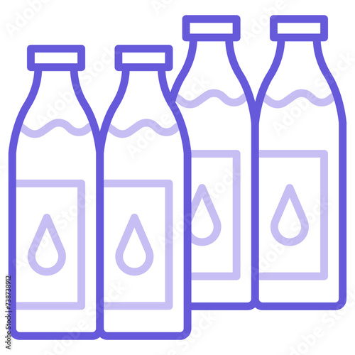 Milk Bottles Icon