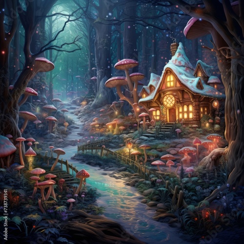 an enchanted fairy forest landscape © ProArt Studios