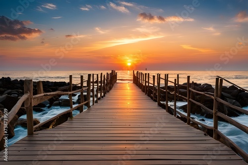 Footbridge by the Sea: A Beach for Meditation, Calm Journeys, Sunset Yoga, and Hormone Relaxation