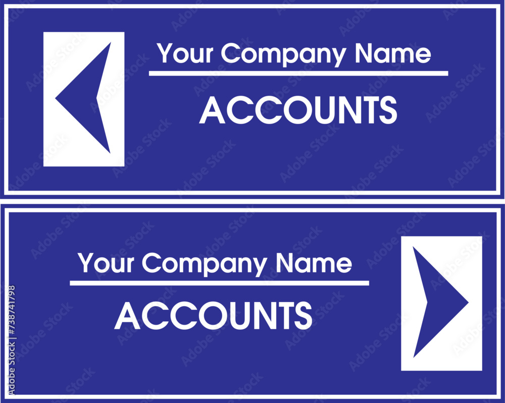 Naklejka premium HIGH QUALITY OFFICE SIGN VECTOR EDITABLE 