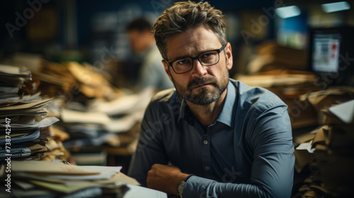 A Person Facing a Lot of Work Pressure and Stress at Their Desk