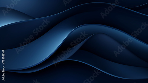 abstract dark blue wavy wave background with lines design.  blue background with flowing lines for technology concept. Dynamic waves. blue abstract background. 