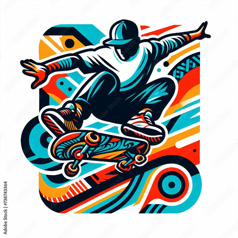 Vintage t-Shirt skateboard graphic