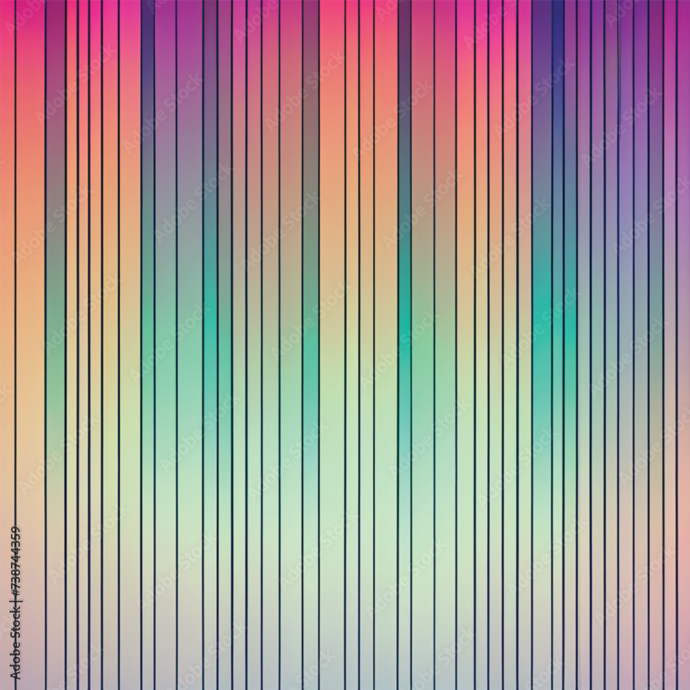 Obraz premium Generative Ai a straight line vector wallpaper image, with neo-brutalism style and texture effect, with gradation color