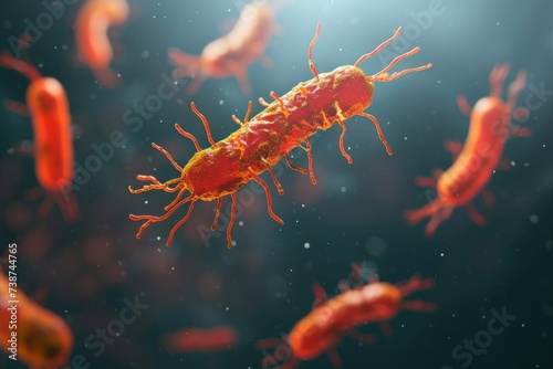 Microscopic bacteria coli infection intestinal micro germ microbe bacterium mold health organism medical treatment microorganism disease bacillus pathogen illness microbiology research biotechnology