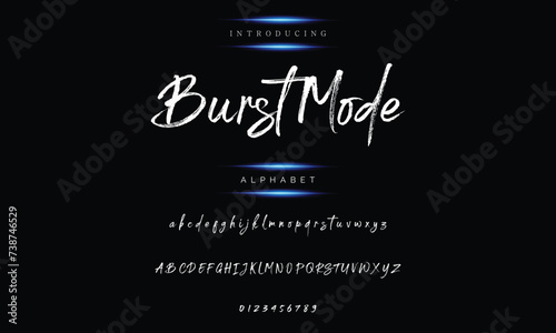 Best Alphabet Painting Paint Brush Beauty Script Logotype Font lettering handwritten