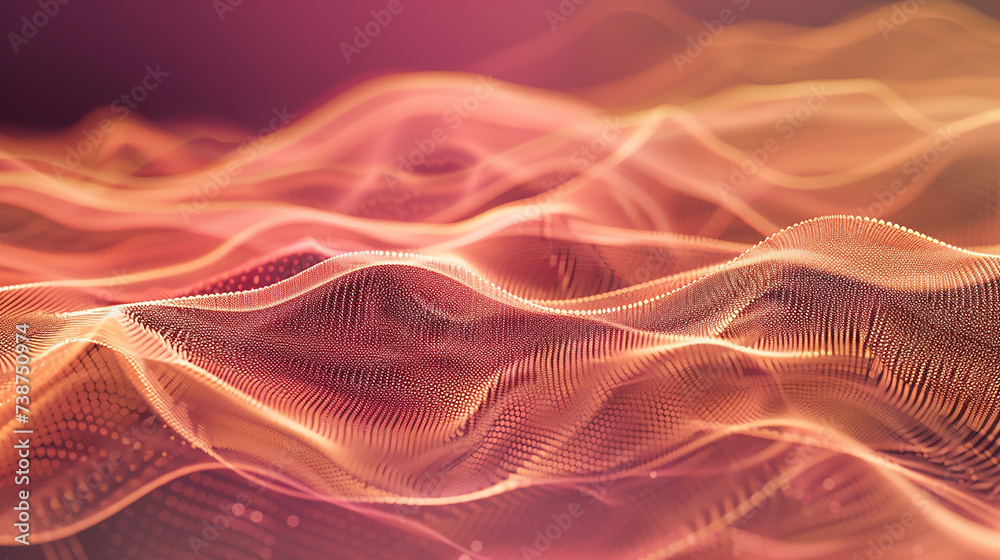 beautiful light effects of glow wave particles website banner background.