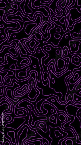 violet beautiful Topographic Map Seamless Abstract Background Animation