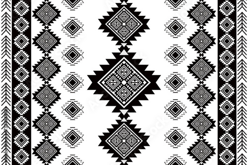 Native american pattern, Vector seamless decorative ethnic pattern, American indian motifs, Aztec, Navajo geometric seamless pattern, Ethnic design.
