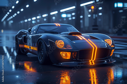 car, golden car, neon car, white car, black car, sports car wallpaper concept, new car launch, car, dark, sport, 350 DPI, ai generated