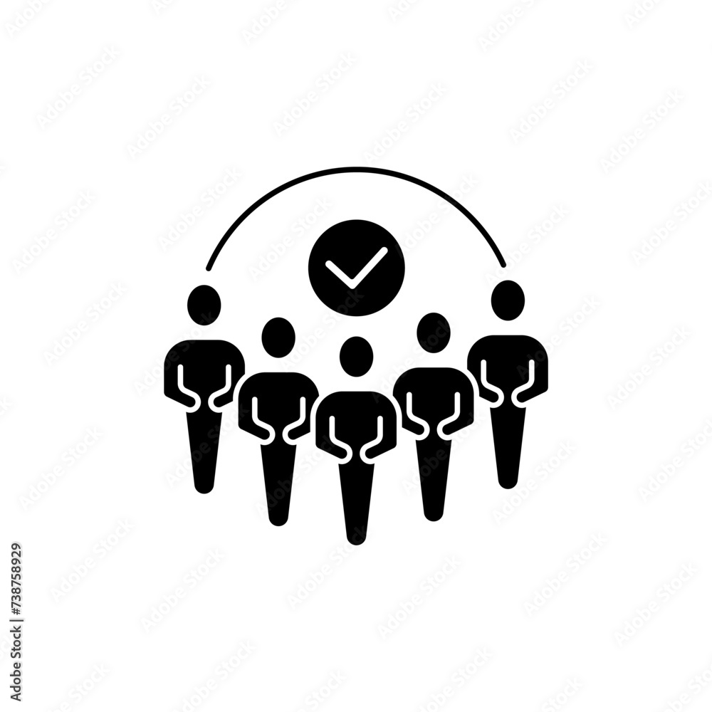 group of people concept line icon. Simple element illustration. group of people concept outline symbol design. group of people concept line icon. Simple element illustration. group of people concept outline symbol design.