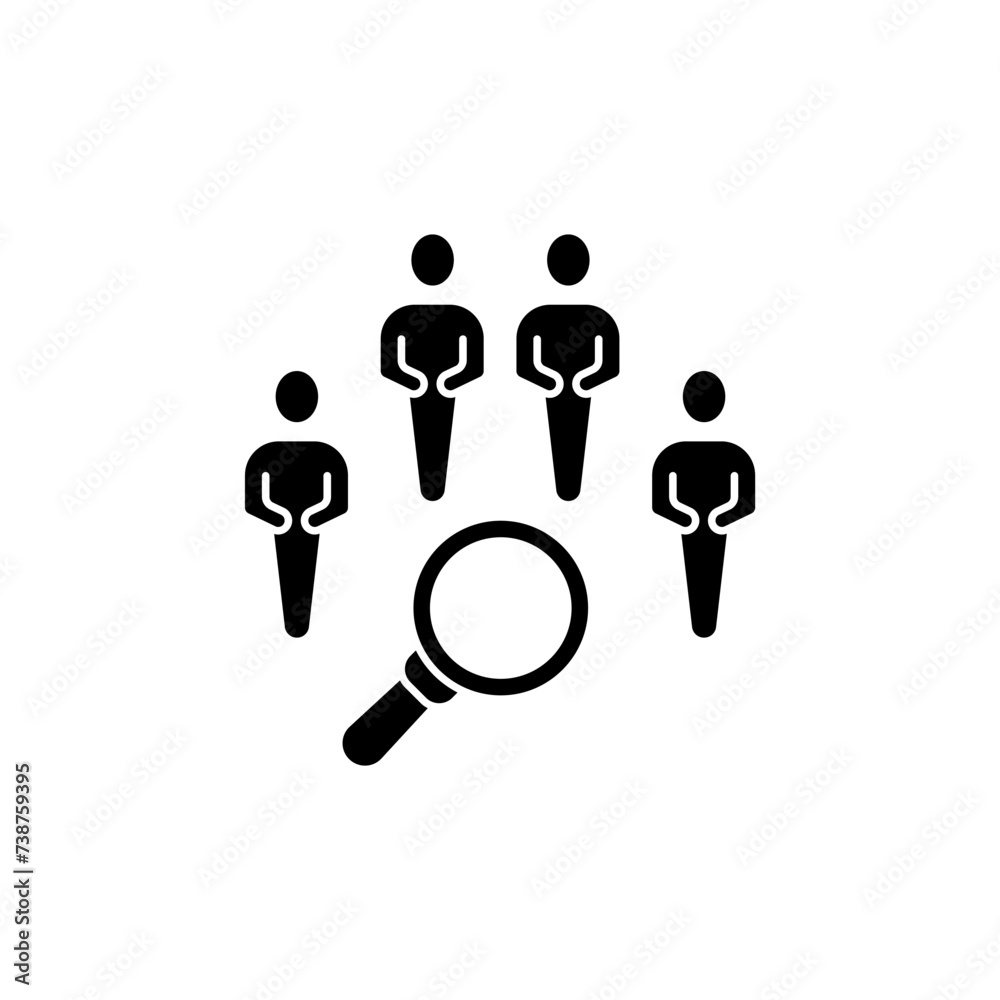 Obraz premium demography concept line icon. Simple element illustration. demography concept outline symbol design.