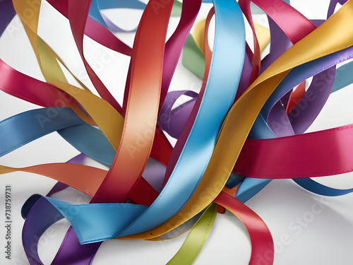 colorful ribbon abstract