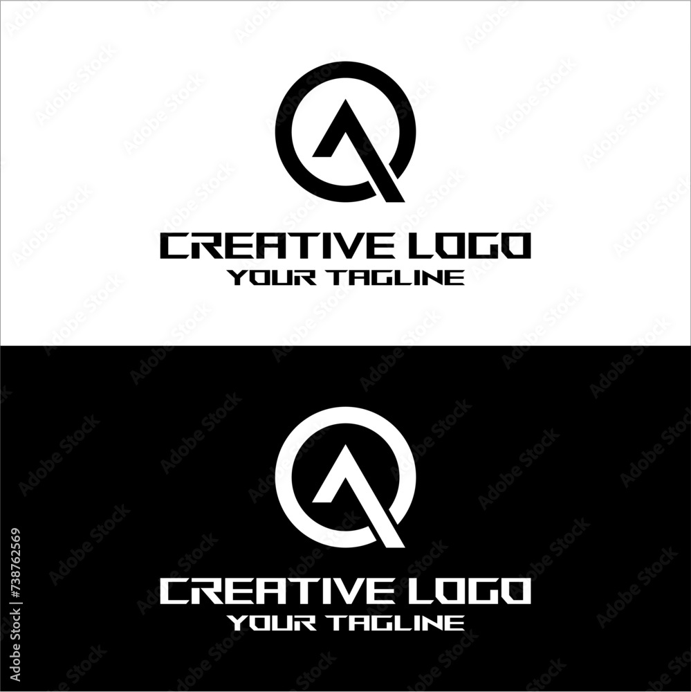 creative letter logo aq desain vektor creative letter logo aq desain vektor