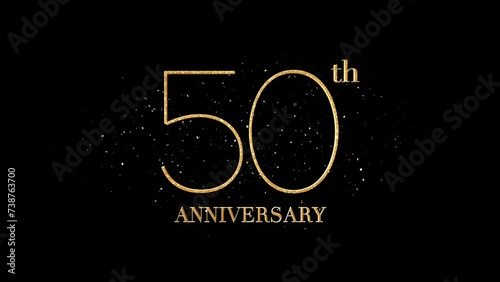 50 th Anniversary Text, Alpha Channel