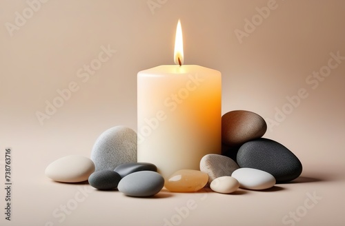 Candles and stones