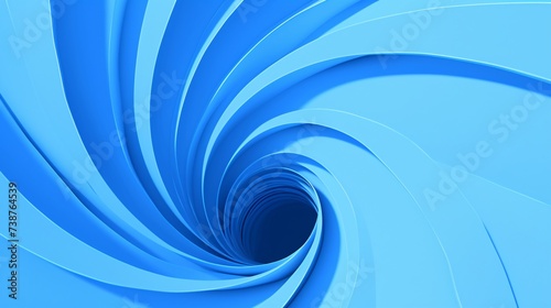 a blue spiraling tunnel