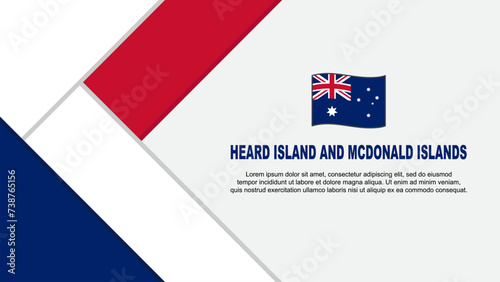 Free Download Heard Island And McDonald Islands Flag Abstract Background Design Template. Heard Island And McDonald Islands Independence Day Banner Cartoon Vector - GFXLoad
