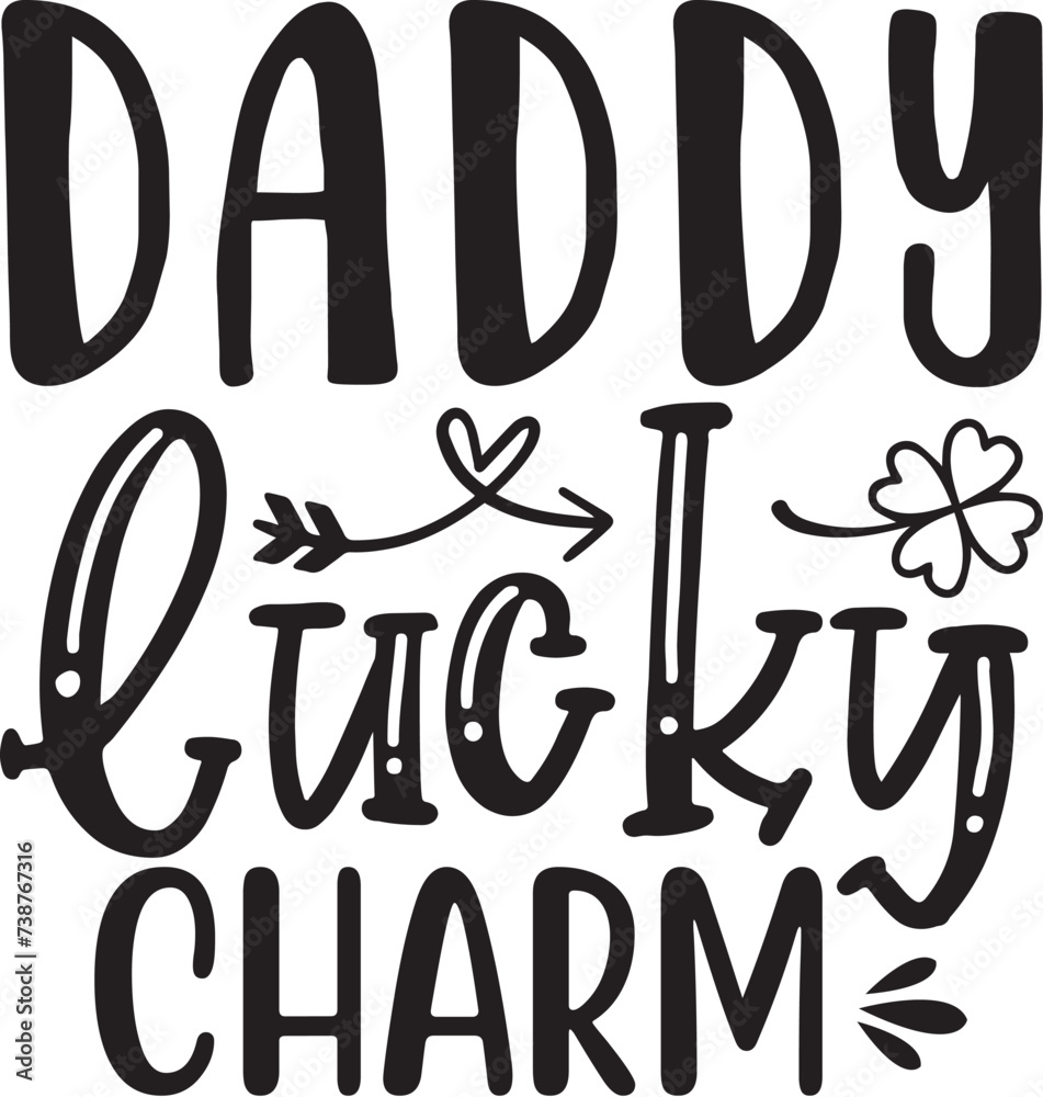 Naklejka premium daddy lucky charm