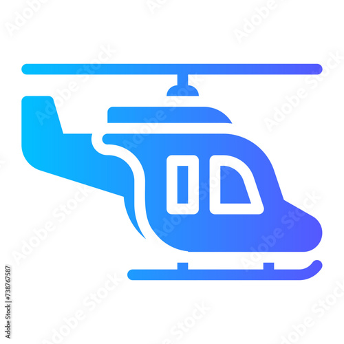 helicopter gradient icon