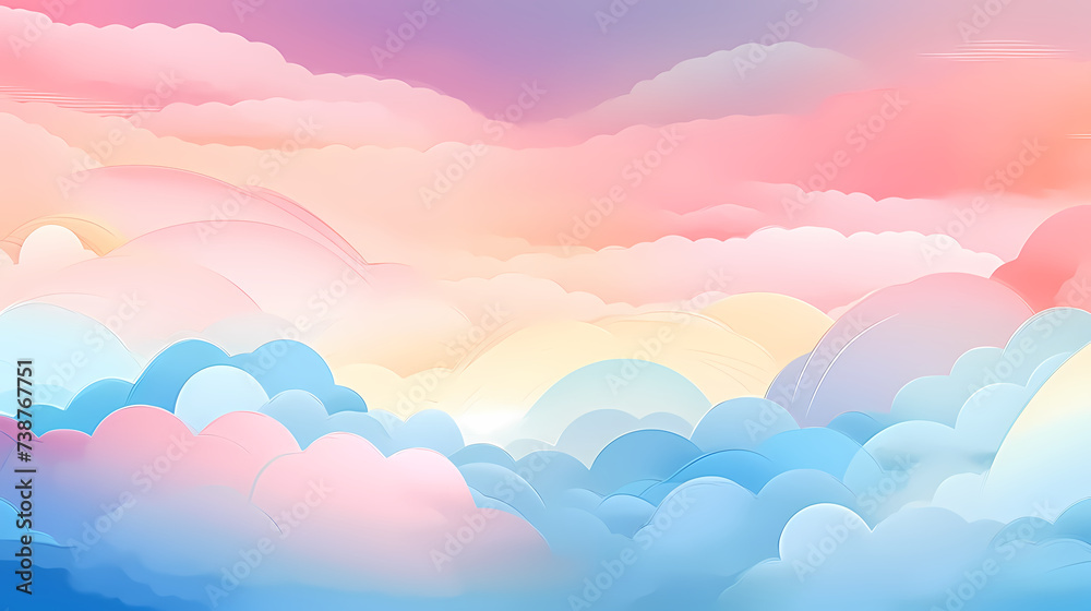 Rainbow background, nature landscape Rainbow background, nature landscape