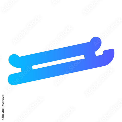 sledge gradient icon